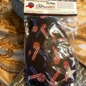NWT USA Set 5  Novelty Bandanas-vet/woman biz